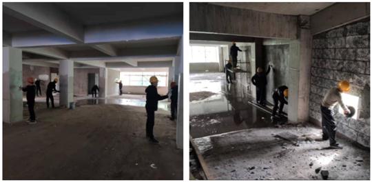 智慧綜合停車(chē)場(chǎng)一期項(xiàng)目戴家弄南側(cè)停車(chē)場(chǎng)春節(jié)不停工